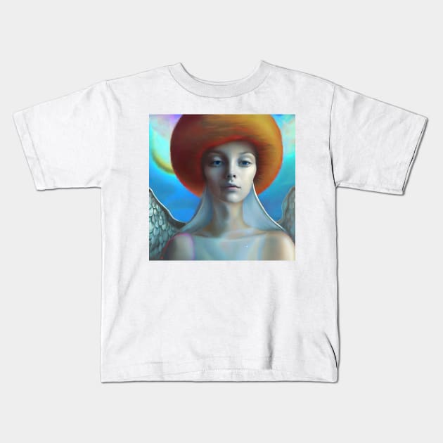 Face of an angel Kids T-Shirt by bogfl